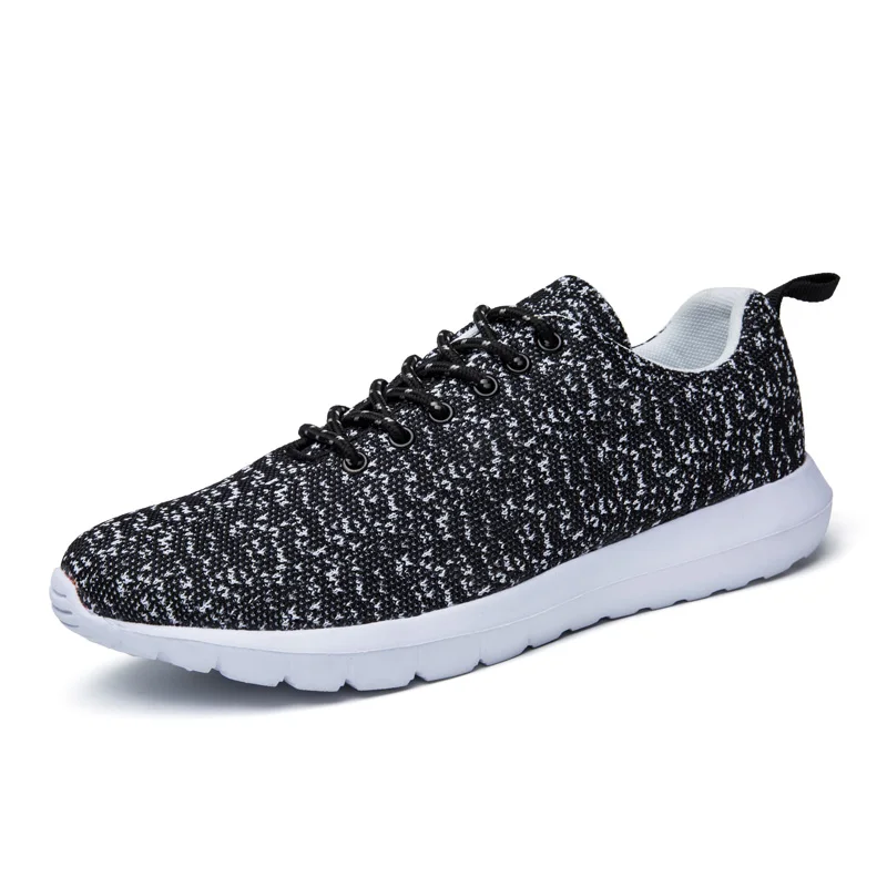 Women Running Shoes Knitting Breathable Mesh Men Sports Shoes ...