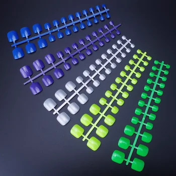 

Shinning Candy False Toe Nails 24pcs/set Glitter Toe Tips Full Plastic Toe Art 5 colors Choose Cheap Glitter Toenails Wholesale