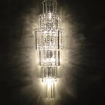 

living room Luxury K9 Crystal wall sconce Bar lights & lighting led Indoor Wall Lamp daily Lighting modern fixture led Arandela