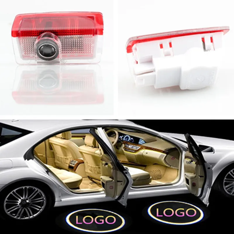

2pcs Welcome Light LED Car Door Laser Logo Projector For Mercedes W212 W205 W176 C204 S212 X166 W246 W242 AMG E B C ML Class