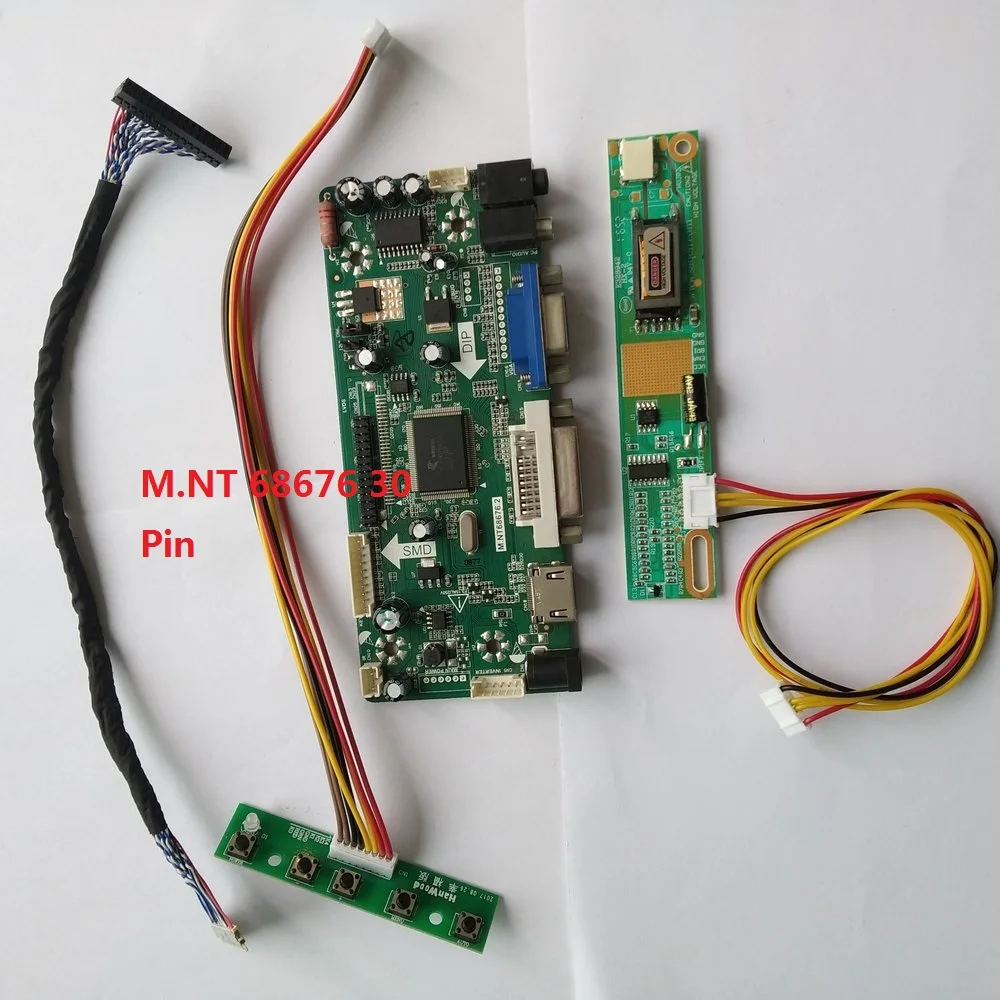 Для LP154W02-B1K2/B1K3 1 лампы панели экрана VGA HDMI 15,4 "плата контроллера 30pin LVDS lcd монитор DVI комплект 1680 × 1050