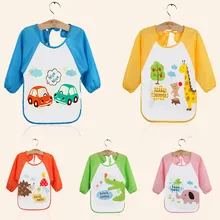 Новинка, детские нагрудники, фартук, водонепроницаемый, длинный рукав, детская отрыжка, одежда, мультяшная бандана, Baberos, для кормления детей, водонепроницаемый