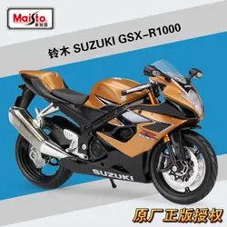 Maisto 1:12 SUZUKI GSX-R1000 литая металлическая модель спортивный гоночный мотоцикл модель мотоцикл для коллекционной