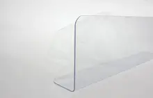 400mm Plastic L shape commodities divider fixture shelf merchandise guard strip accessories