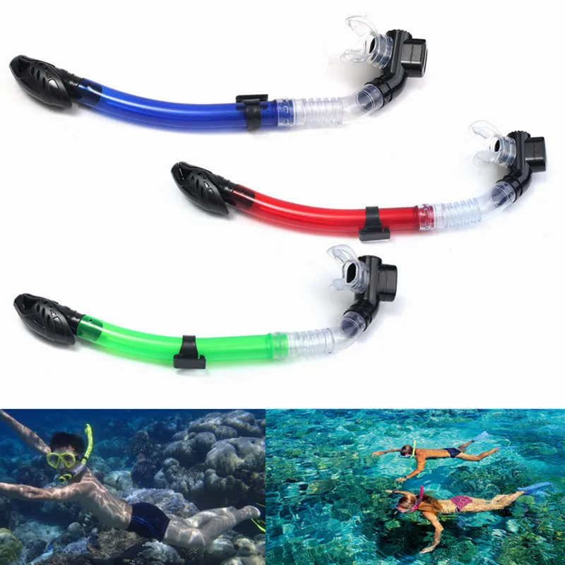 

New Underwater Total Dry Snorkel Diving Snorkeling Swimming Scuba Breath Tube Silicone Diving Oxygen Tube