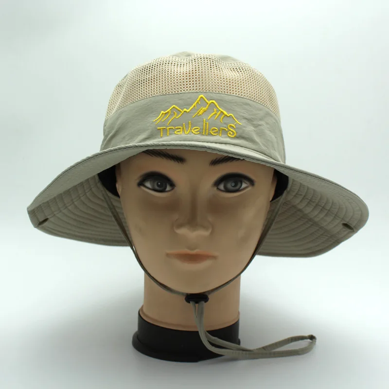 New brand Summer Bucket hat for UV protection wide brim Travellers Sun