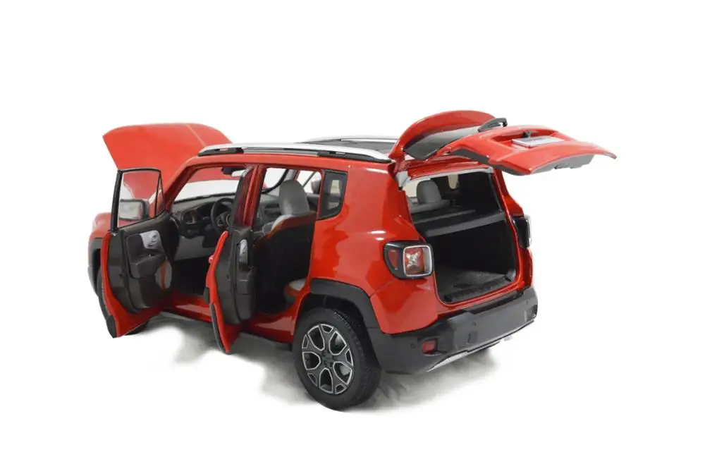 1/18 1:18 1 18 масштаб Jeep Renegade 2016 Красный статическое моделирование литье под