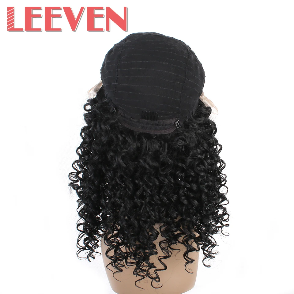 Leeven 20 дюймов парики с крутыми локонами синтетические парики на кружеве высокотемпературные волокна волос для женщин черный натуральный цвет косплей