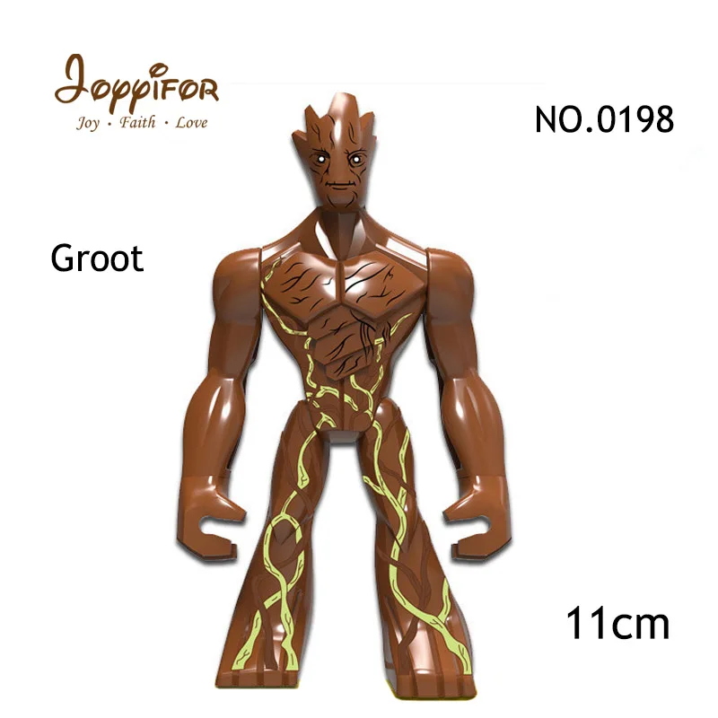 

JOYYIFOR Guardians of the Galaxy Tree Man Groot Super Hero Action Figure LegoINGlys Building Blocks Dolls Toys For Children 0198