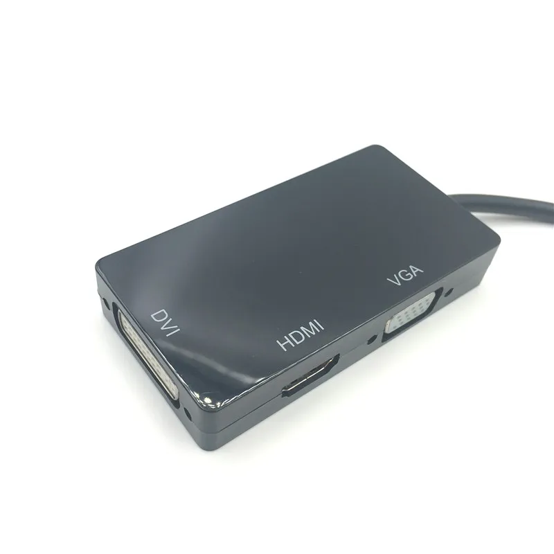3 в 1 Мини Дисплей Порты и разъёмы DP мужчина к DVI HDMI VGA Аудио Женский адаптер дисплея Порты и разъёмы Кабель конвертер для компьютера для ПК