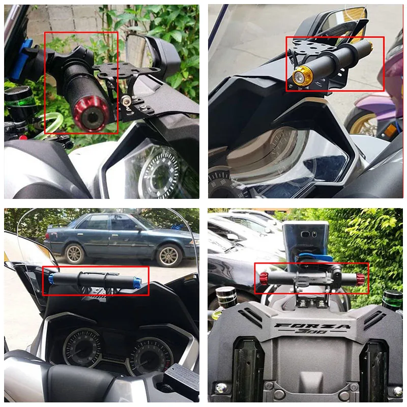 Мотоциклетный gps-кронштейн для Honda Forza300 Forza125 250 18-19, передняя стойка, крепление для телефона, держатель, подставка, кронштейн, направляющая ручка
