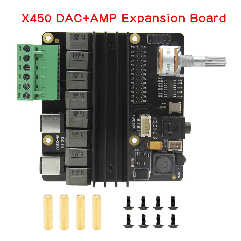 Raspberry pi 4 компьютер Model B HIFI DAC + AMP Плата расширения X450 Аудио Звуковая карта для Pi 4/Pi