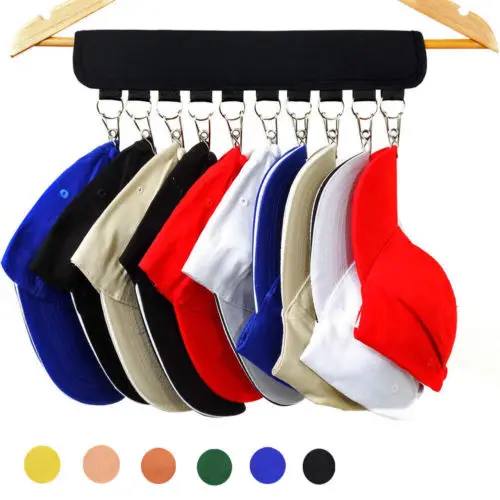 cheap Cap Rack 10 Baseball Hats Visors Door Hanger Holder Hook Storage Organizer