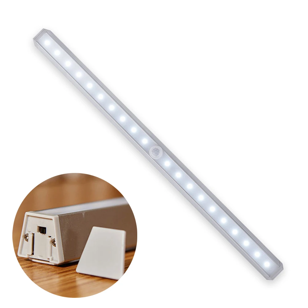 

LED Under Cabinet Light PIR Motion Sensor Lamp 20 LEDs lighting for Wardrobe Cupboard Closet Kitchen night light