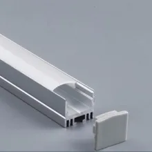 Высокое качество поверхностного монтажа светодиодные полосы света профиль с крышкой и торцевые колпачки доступны для светодиодной ленты s украшения