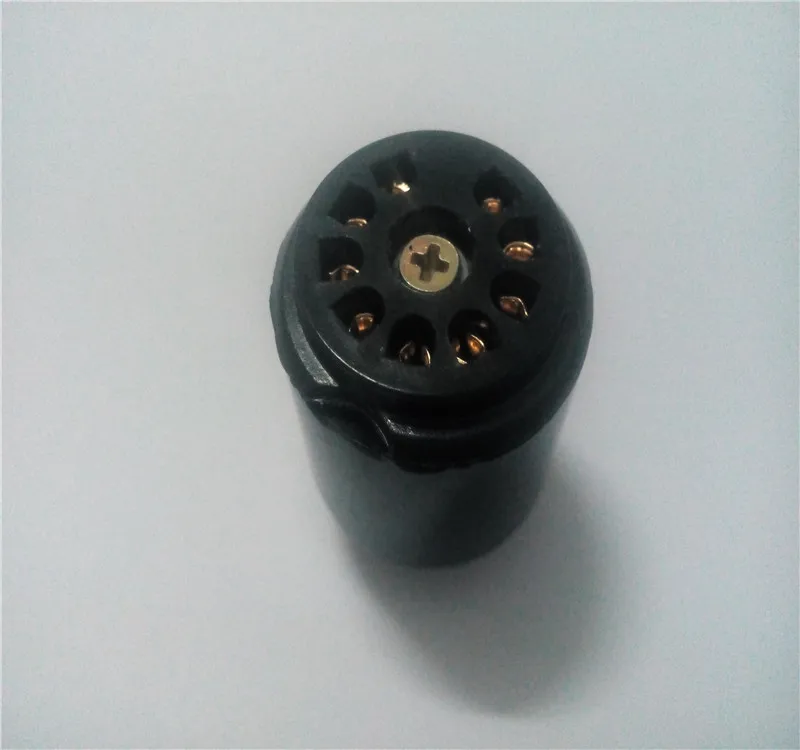 4Pcs Tubo Di Bachelite Presa Ts-9-G 9 Spille Presa D'Oro Spille Per Amplificatore Bordo 12Ax7/6Dj8/Ecc82/6922