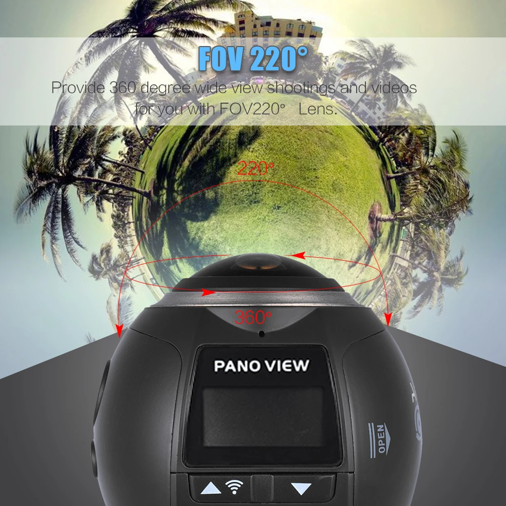 Andoer-V1-360-Panorama-Camera-Wifi-2448P-30FPS-16MP-Fisheye-V-Video-Camera-Film-Sports-Action