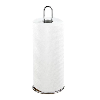 

Kitchen roll holder, metal, 12 x 32 x 12 cm, silver glossy