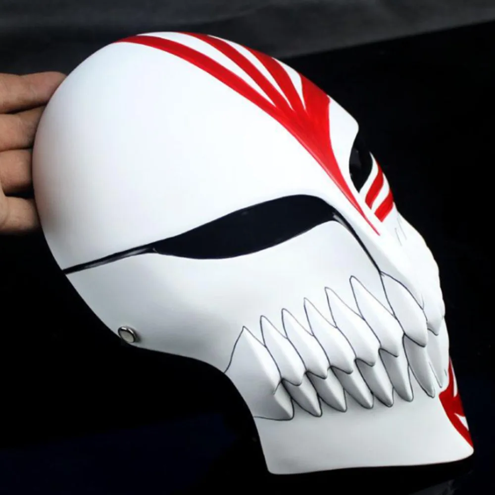 Bleach  Kurosaki ichigo  Mask Cosplay Helmet Halloween red Resin Mask Props1