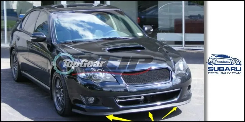 Бампер для губ отражатель губы для Subaru Legacy/Liberty/B4 передний спойлер юбка для TopGear друзья Тюнинг автомобилей/комплект кузова/полосы