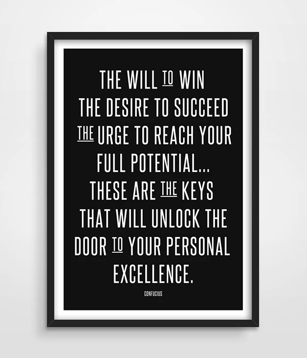 Motivational Wall Decor, Confucius, Inspirational Quote, Wall Decor, Typographic Print, Wall Art Decor, A3, Kitchen Wall Decor-1