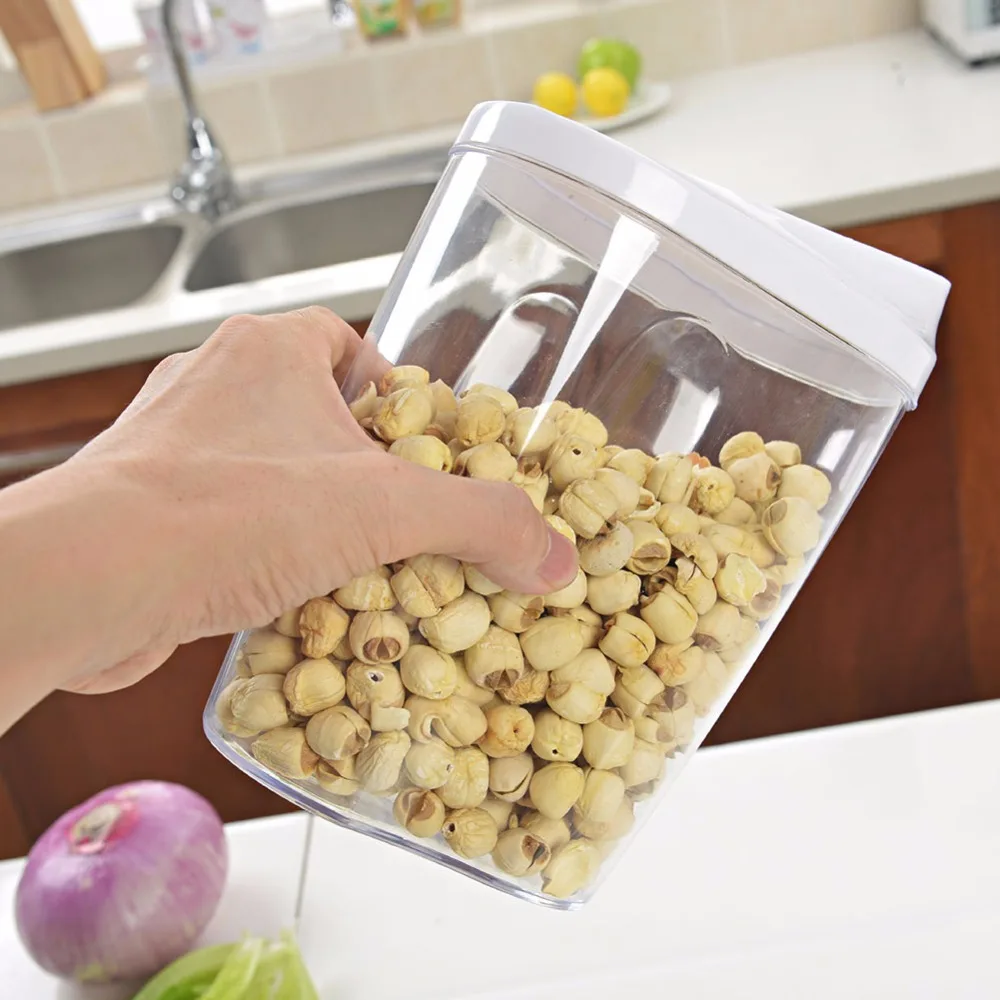 5 шт. прозрачные акриловые пластиковые банки для хранения пищевых продуктов