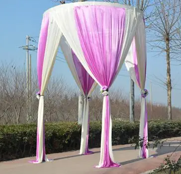 Свадебный Цветочный павильон украшен марлевые шторы, а павильон принцессы украшен свадебной церемонией - Цвет: 3x2m