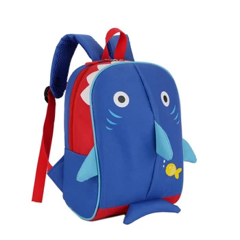 

NEW Cartoon shark Children Backpacks kindergarten Schoolbag Kids Anti-lost Backpack baby School Bags Girls boys animal Backpack