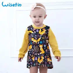 Малышей Весна платье для девочек винтажные цветочные платья 2019 нарядное платье для детей на день рождения с длинным рукавом Вечерние