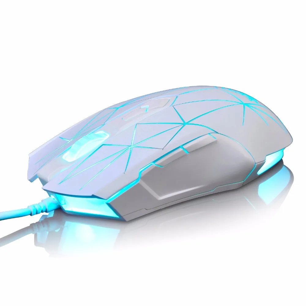 Проводная игровая мышь Ajazz AJ52 7 режимов RGB с подсветкой 2 хорошо спроектированные