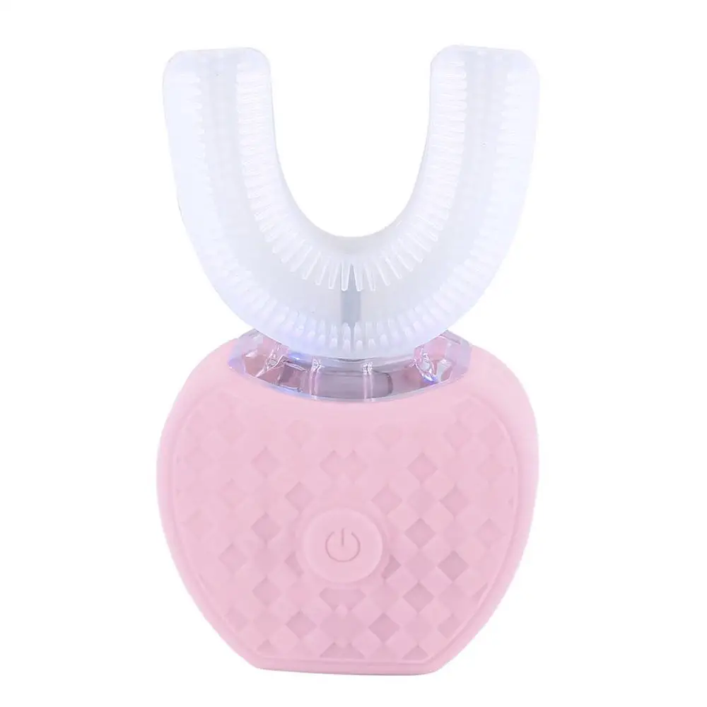 

360 Degree Wireless USB Charging Lazy Automatic Sonic Silicone Electric Toothbrush Teeth Whitening Cleaning Tool Brush Oral Care
