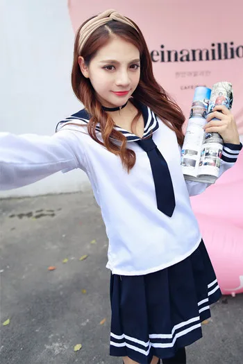 Cosplay Japan School Schulmädchen Kostüm Girls Sailor Kleid British Schuluniform 