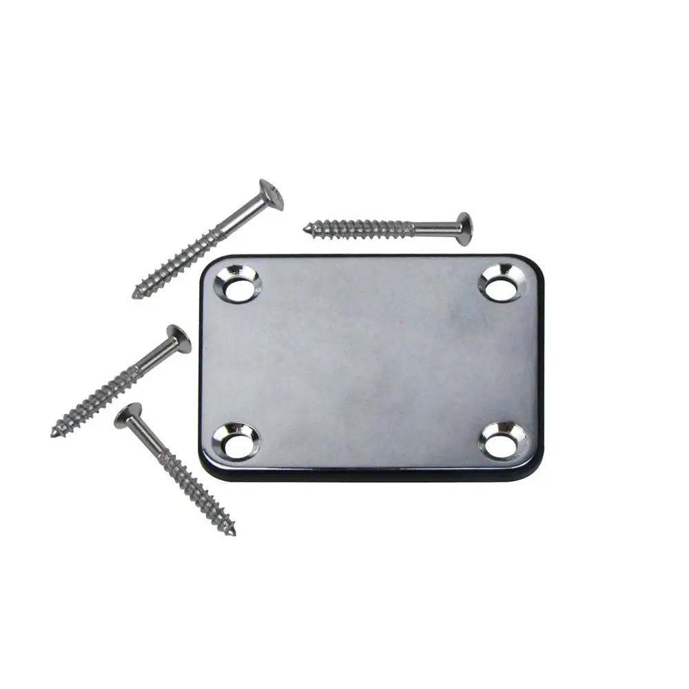 

NEW 1pcs Chrome Metal Neck Plate Guitar Neck Joint Plate Guitar Accessories