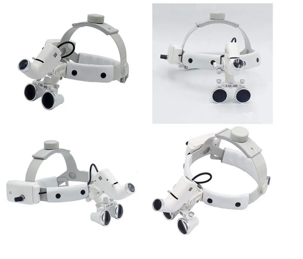 3.5multiple 3 W LED Surgical Medical Dental Loupes with spotlight Head