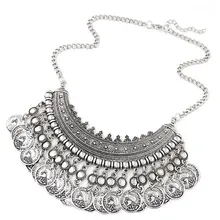 Boho Collar Long Big Maxi Tassel Coin Necklaces Bohemian Vintage Statement Necklace Choker Retro Collier Women 2016 Jewelry Boho Collar Long Big Maxi Tassel Coin Necklaces Bohemian Vintage Statement Necklace Choker Retro Collier Women 2016 Jewelry