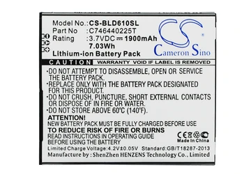 

Cameron Sino 1900mAh Battery C746440225T for BLU D610, D610A, D610i, Studio 5.5