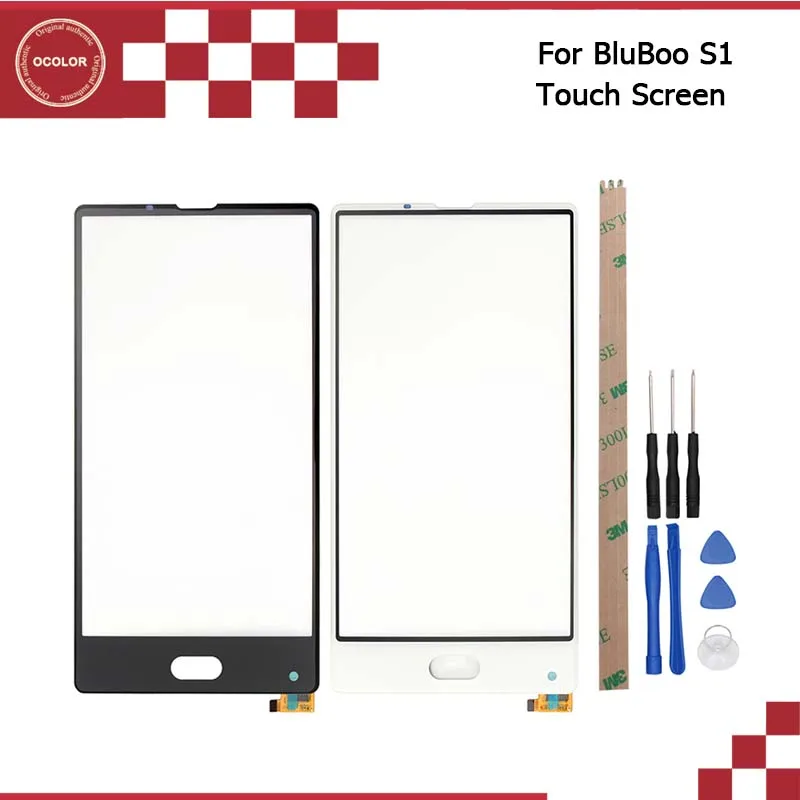 

ocolor For BluBoo S1 Touch Screen Touch Panel Digitizer Sensor Replacement For BluBoo S1 Phone Accessories With Tools+Adhesive