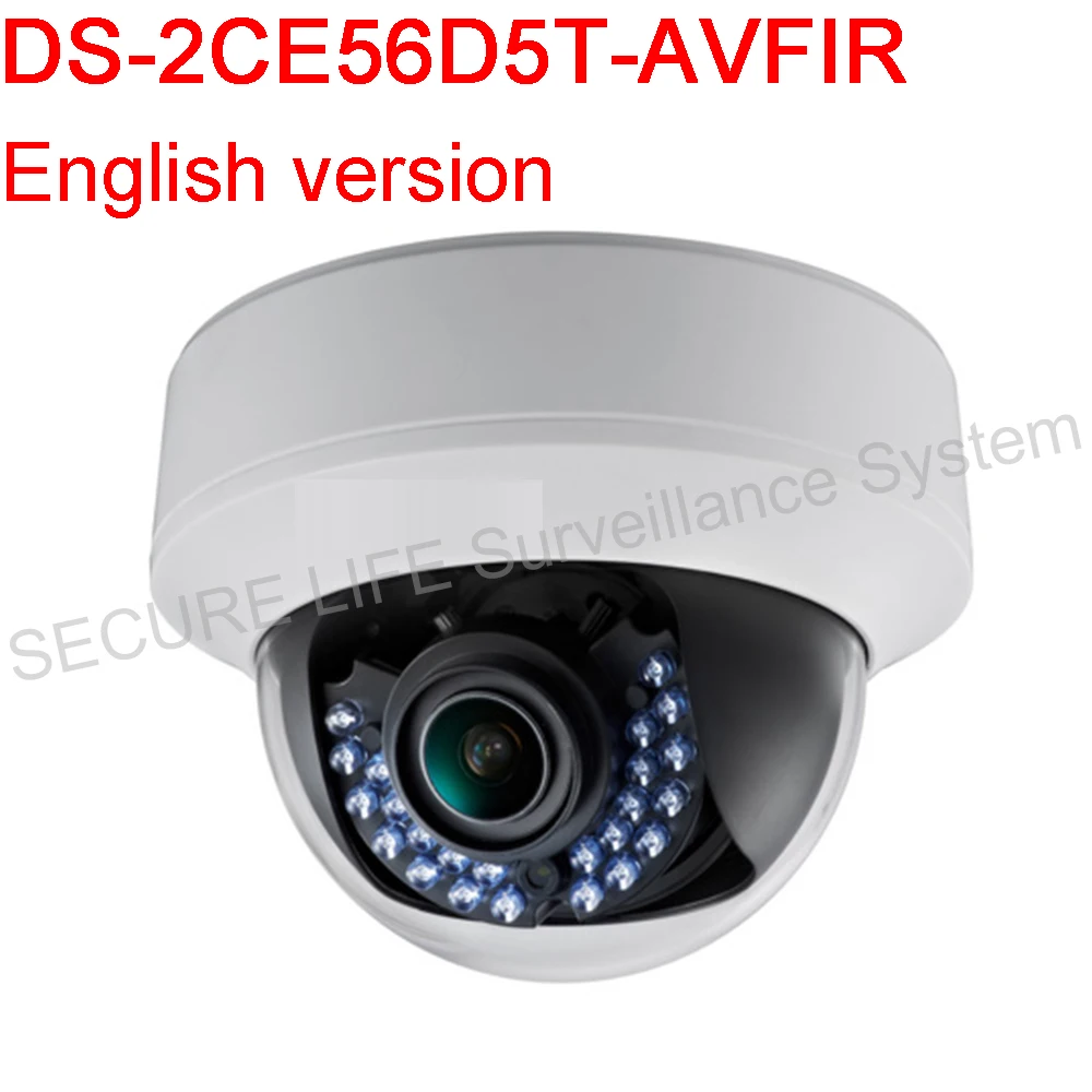 English Version DS-2CE56D5T-AVFIR HD1080P WDR Indoor Vari-focal IR Dome Camera Analog HD output, up to 1080P resolution