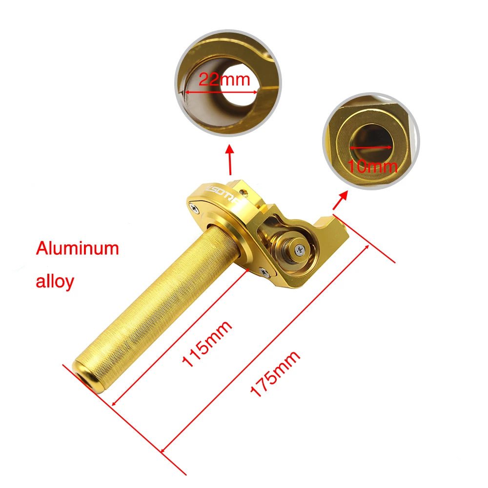 Alconstar-22 мм мотоцикл дроссельная заслонка поворотные ручки ЧПУ алюминиевая ручка акселератор мопед скутер Байк питбайк ATV 50cc-350cc