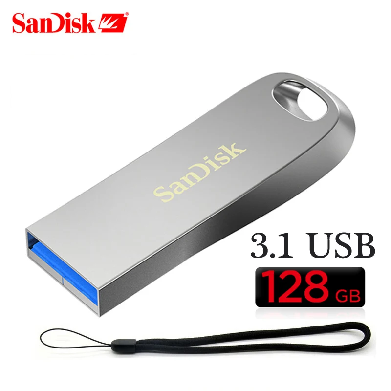 SanDisk 256GB USB 3 1 флеш накопитель 128GB 64GB память 32GB 16G U disco металлическая Клава для