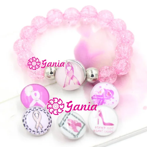 1 шт. браслет с 6 кнопками для информирования о раке груди 18 мм|bracelets for|button braceletbracelet