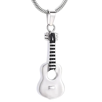 

Free Funnel! Guitar Shape Music Pendant Men Women Cremation Pendant Gift Jewelry Funeral Casket Ashes Holder Locket Keepsake