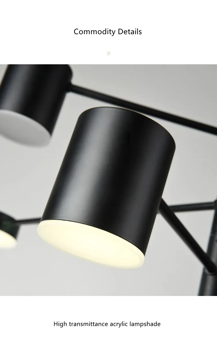 DAR Modern Ceiling Chandeliers Lustre LED Chandelier Lighting Fixtures 11