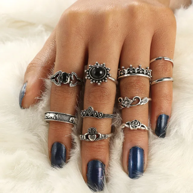 docona-Tribal-Silver-Black-Stone-Flower-Heart-Rings-Set-Bohemian-Midi-Ring-Set-Vintage-Steampunk-Anillos.jpg_640x640