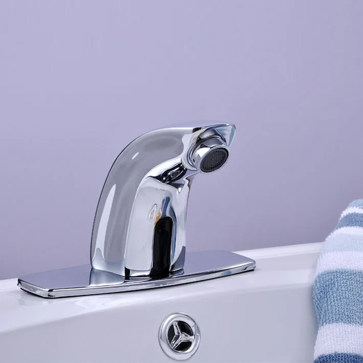

Hands Free Automatic Sensor Faucet Bathroom Basin mixer single cold water tap8803