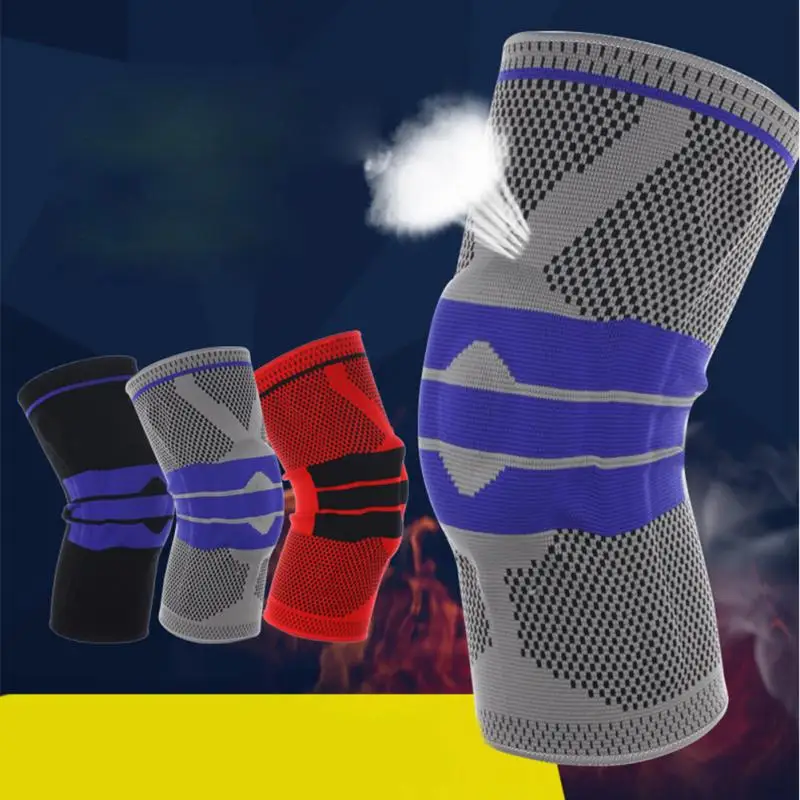 Sports Safety Silicone Anti collision Sports Knee Brace Climbing Riding