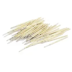 

100 Pcs 0.74mm Pointed Tip Spring PCB Testing Contact Probes Pin PL75-B1