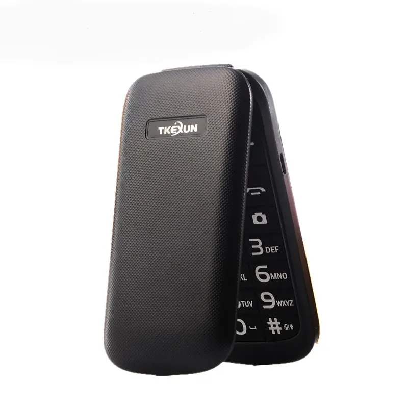 Дешево Флип Мобильный телефон TKEXUN E1190A 2 6 дюймов диапазона квада GSM 1000 мА/ч Bluetooth FM