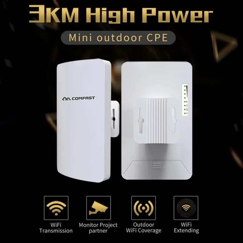 

4pcs Comfast 300Mbps 2.4G Wireless Outdoor Wifi Long range mini cpe wireless bridge Access Point antenna Nanostation AP router