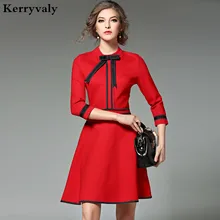 New Ladies font b Fashion b font Red Christmas font b Dress b font 2018 Vestidos
